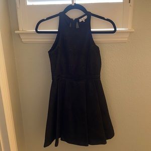 Parker black dress w gold detail